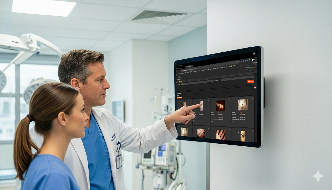 Zeva Safety app showing a hospital referral workflow